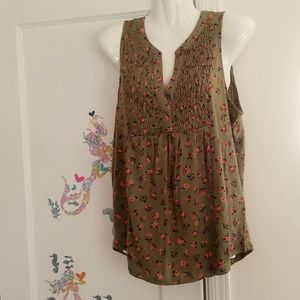 Lucky Brand sleeveless smock top